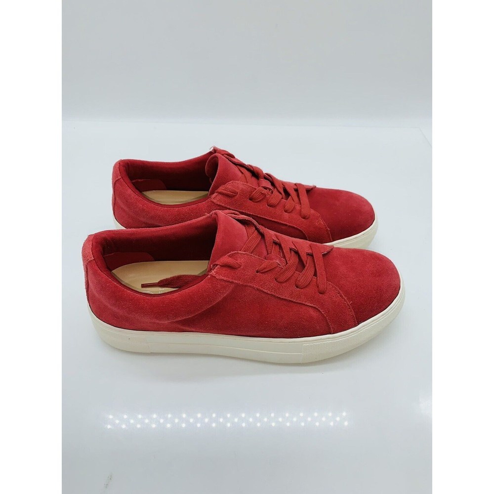Laurie Felt Women's Lace Up Tennis Shoes Red Suede US 9M - Picture 7 of 11